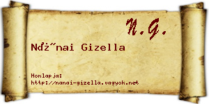 Nánai Gizella névjegykártya